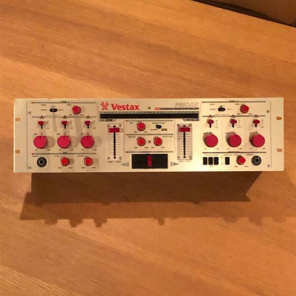 【整備済・美品】VESTAX PMC-25 DJミキサー/希少REDノブ装着・アップサイクル品