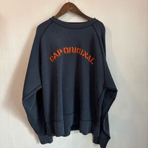 GAP original faded raglan sweat M オールド ギャップ ラグランスウェット フェード 刺繍 スウェット コットン