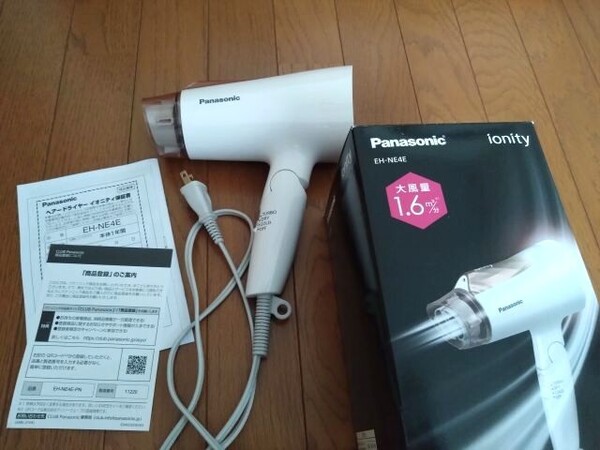 動作確認済み 箱付き Panasonic ヘアドライヤー イオニティ ピンクゴールド ヘアドライヤー 速乾 マイナスイオン 2021年製 パナソニック