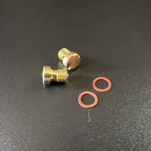 MADE IN JAPAN CB72 CB77 CL72 CL77 キャブレター ドレンボルト ワッシャー セット 新品