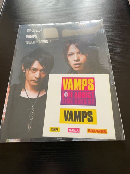 レア 雑誌 音楽と人 新品 未開封 タワーレコード コラボ VAMPS バンプス 2008年 hyde ハイド ラルク・アン・シエル 即決
