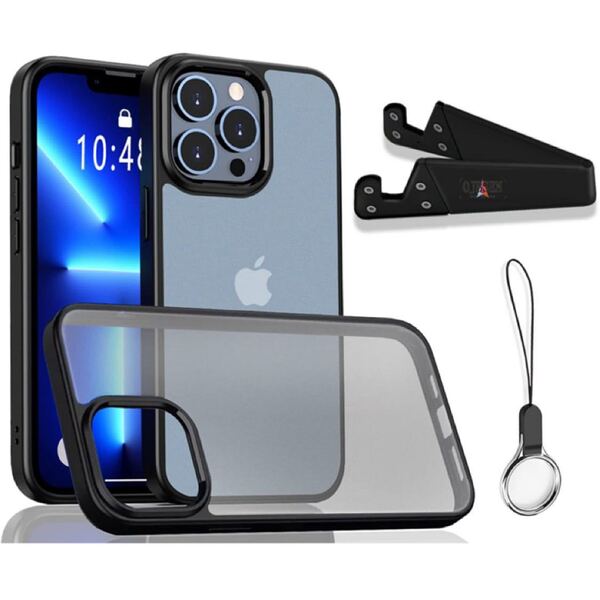 iPhone 13 Pro 用ケース アイフォン 13プロ カバー 指紋防止 半透明 マット感(マット・クリア)