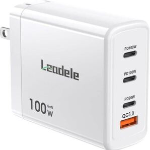 PD 100W急速充電器 100w usb 充電器 macbook 充電器 業界超軽量 超小型 4ポート USB Type-c PD3.0/QC3.0/PPS/SCP規格 PSE認証