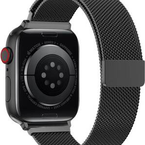 コンパチブル Apple Watch バンド アップルウォッチ バンド 長さ無段階調整 ステンレス留め金製 マグネットクラスプ