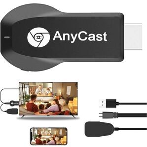 HDMI ミラーキャスト【2025最新改良Anycast】4K HD 1080p スマホ エニーキャスト ワイヤレス ミラーリング 携帯電話の画面をテレビで見
