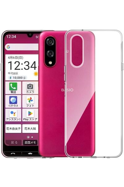 For BASIO active3 ケース Mosasa BASIO active3 クリア ソフトカバー 透明TPU レンズ保護 薄型 指紋防止 黄変防止 落下防止