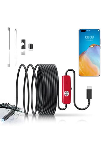 ファイバースコープ 内視鏡カメラ ファイバースコープ スネークカメラ スコープカメラ Type-C Android専用 5m)(iPhone 非対応機種)