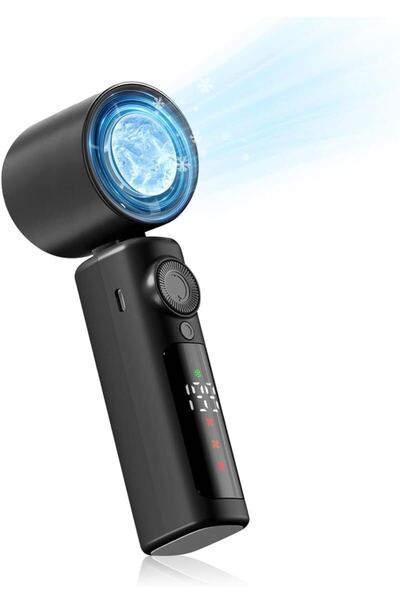 ハンディファン 冷却プレート付き【2025新登場・強力送風・ 体感温度-16℃】手持ち扇風機 風量1-199無段階調整