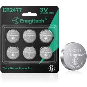 CR2477リチウムボタン電池 コイン形 2477 リチウム電池 壁掛け時計、炊飯器、釣り用リール 高容量CR2477 3V 6個セット