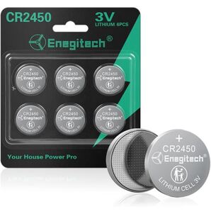 CR2450リチウムボタン電池 コイン形 CR2450 3Vリチウム電池 温湿度計 リモコン 電子秤 6個セット