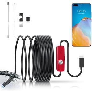 ファイバースコープ 内視鏡カメラ ファイバースコープ スネークカメラ スコープカメラ Type-C Android専用 5m)(iPhone 非対応機種)