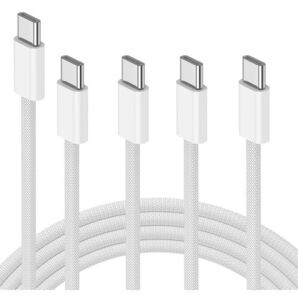 USB Type C ケーブル 純正品質 【1M/2M 各2本】 タイプc ケーブル PD対応 60W急速充電 TPE材質 ABSシース ナイロン編み 断線防止 高耐久