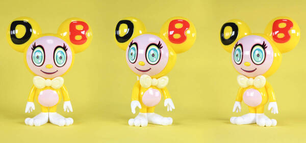 新品 正規品 真作 村上隆 カイカイキキ ソフビ フィギュア DOB-kun DOB kun INSTINCTOY Yellow(黄色)Takashi Murakami Kaikai Kiki お花