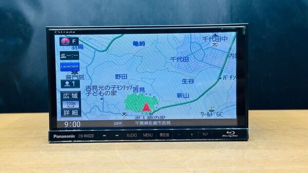 パナソニック Panasonic メモリーナビCN-RX02DWD地図データ2015年チェークok DVD CD Bluetooth フルセグ