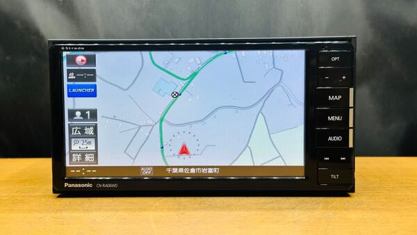 パナソニック Panasonic メモリーナビCN-RA06WD地図データ2019年チェークok DVD CD Bluetooth フルセグ
