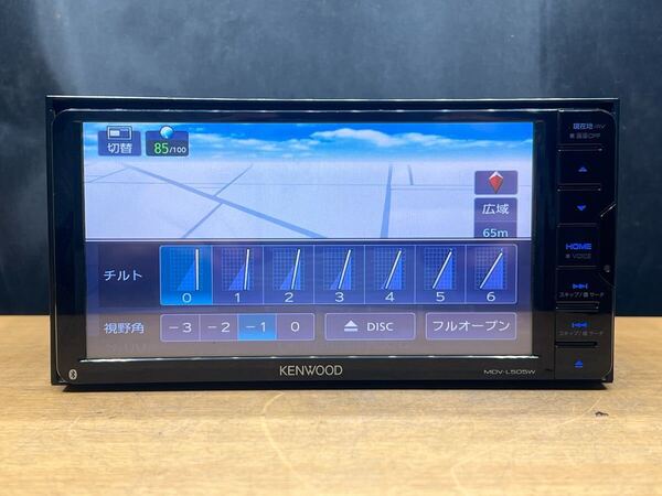 ケンウッド メモリーナビ MDV-L505W地図データ 2017年チェークok CD DVD Bluetooth フルセグ