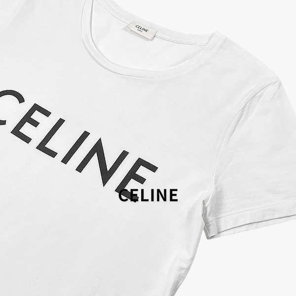 CELINE セリーヌ / ロゴ 半袖 Tシャツ / コットン / ホワイト / 2X314916G / レディース トップス