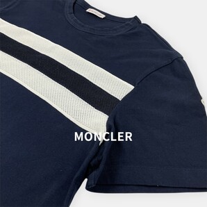 MONCLER モンクレール / 20SS / メッシュ ロゴ / 半袖 Tシャツ/ ネイビー系 / G10918C7B510 / メンズ トップス