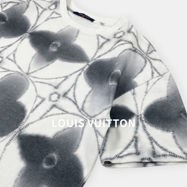 LOUIS VUITTON ルイ・ヴィトン LV / 23SS / プリンテッド タイダイ フラワー モノグラム / 半袖 Tシャツ / ホワイト系 / メンズ トップス