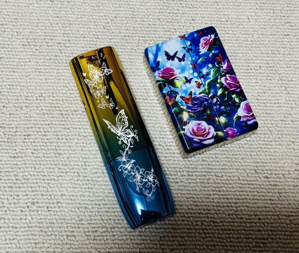 アイコスイルマワン ケース IQOSイルマ i ワン ケース IQOSヒートスティック専用ケースレーザー彫刻 ゴールド 緑 バタフライ