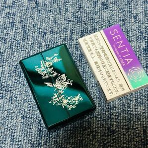 IQOS ヒートスティック ケース アイコス ヒートスティック専用 メタリックケース バタフライ 緑