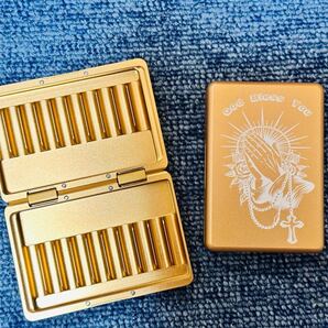 IQOS アイコス ヒートスティック専用 ケース アルミ合金 聖書 ゴールド