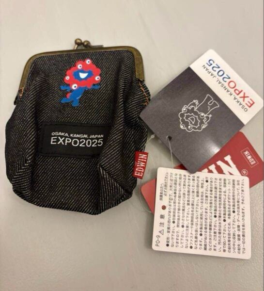 大阪関西万博限定 ミャクミャク エドウィンコラボ がま口 財布 ウォレット