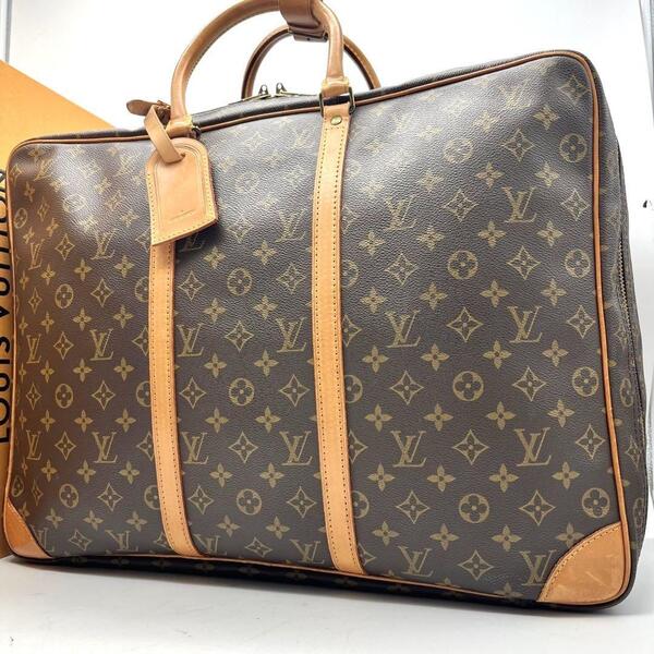 ルイヴィトン シリウス50 ボストンバッグ 旅行カバン モノグラム ビジネス Louis Vuitton ハンドバッグ メンズ PVC ブラウン 茶
