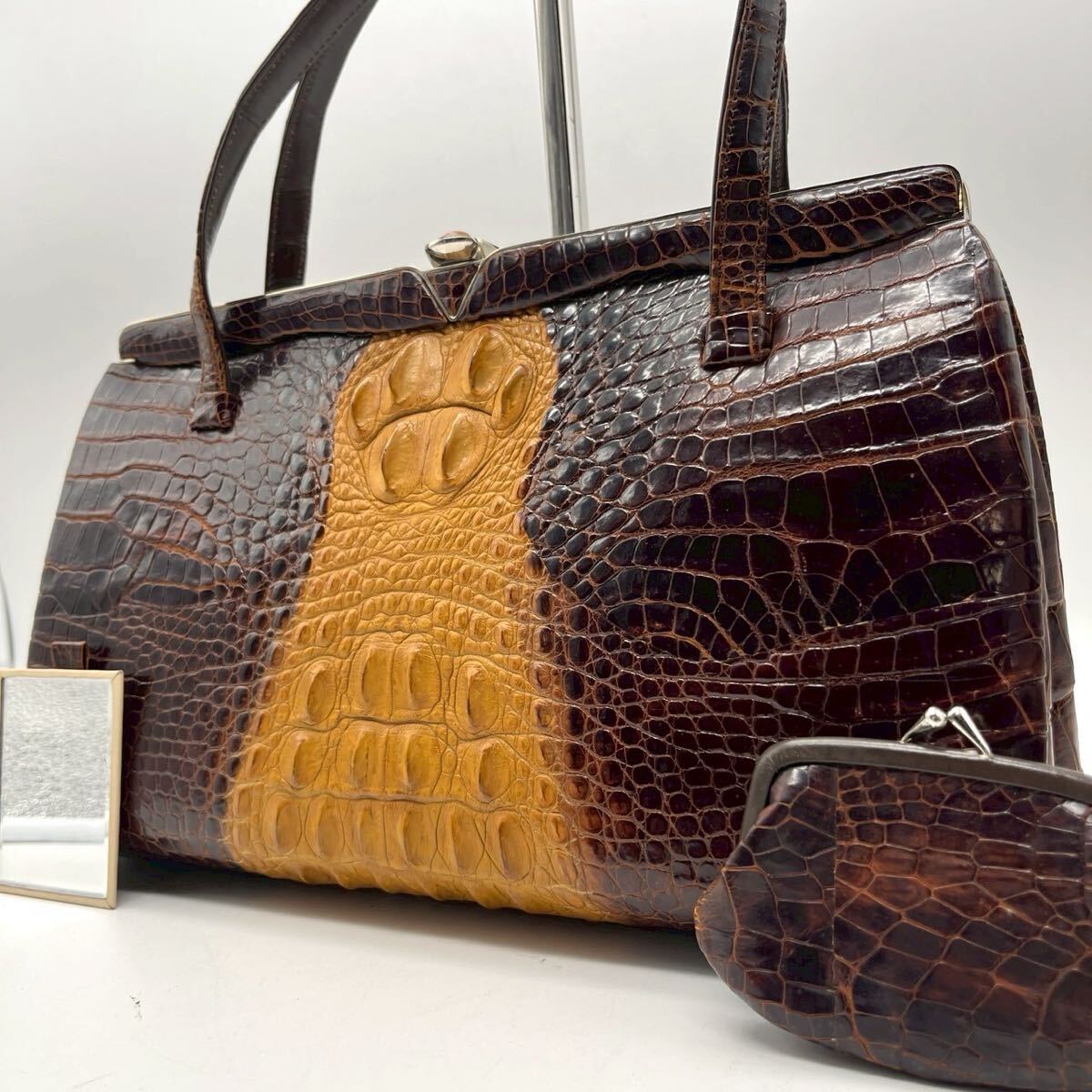 ヴィンテージ カイマン ハンドバッグ（Vintage Caiman Leather