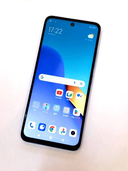 【2051】 ★美品★ シャオミ Redmi 12 5G XIG03 128GB スカイブルー ネットワーク利用制限なし SIMロックなし アンドロイド スマートフォン