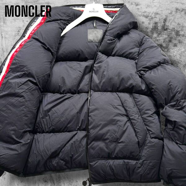 20AW◎ モンクレール CHAMPSAUR ダウンジャケット 国内正規品 NFCタグ付き ラバーロゴワッペン 黒タグ ネイビー MONCLER メンズ 2 M