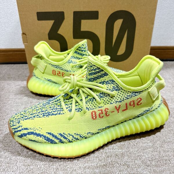 【新品未使用】27cm adidas Yeezy Boost 350 V2 Semi Frozen Yellow B37572