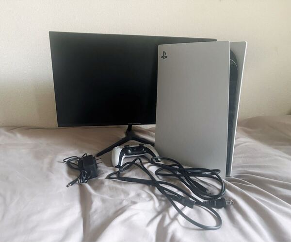 PS5 プレイステーション5 SONY ディスクドライブ搭載 HDMI 本体 中古 モニター ディスプレイ MINIFIRE モニターセット 24インチ