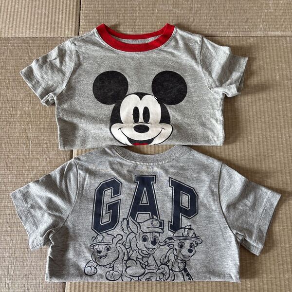 Tシャツ2枚セット baby GAP 半袖 Tシャツキッズ ベビー ディズニー ミッキーマウス パウパトロール 100~110cm
