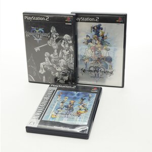 ▽547883 【動作確認済】PlayStation2 PS2 プレイステーション2 キングダムハーツ Ⅱ・FINAL MIX+ 3本セット