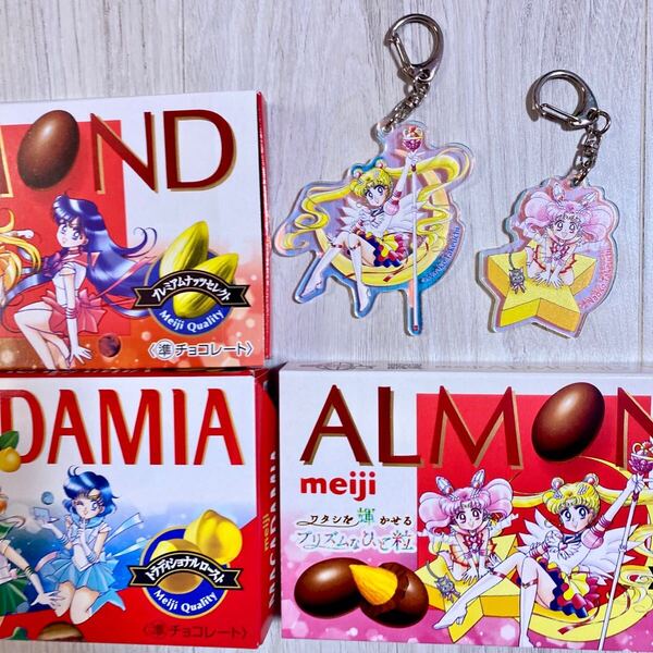 セーラームーン レゾネ展 アクリルキーホルダー ちびムーン アクスタ セーラームーンミュージアム 武内直子 アクスタ チョコレート 明治