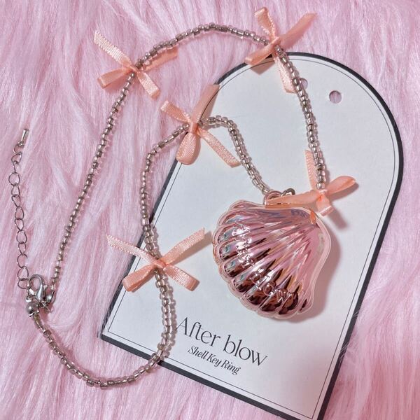 アフターブロウ ノベルティ 練り香水 after blow ピンク 非売品 香水 韓国コスメ 海外 フレグランス シェル 貝殻 デイジーク バレエコア