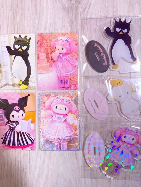 サンリオ ライブキャラクターズ カード アクスタ マイメロ こぎみゅん ばつ丸 ピューロランド アクリルスタンド クロミ sanrio かわいい