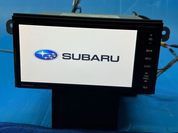スバル 純正ナビ Panasonic ストラーダ 型式 CN-R300WDFA DVD再生 テレビ フルセグ SDカード USB iPod HDMI Bluetoothハンズフリー CD録音