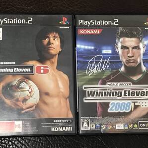 ★ 送料無料 PS2 サッカー ウイイレ ★ ウイニングイレブン 6 + 2008 WINNING ELEVEN 動作確認済 説明書付き ★