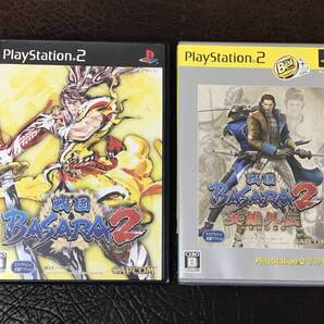 ★ 送料無料 PS2 アクション ★ 戦国BASARA 2 + 2 英雄外伝 動作確認済 説明書付き ★
