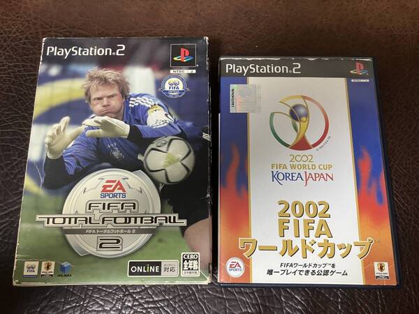 ★ 送料無料 PS2 サッカー ★ FIFA トータルフットボール 2 TOTAL FOOTBALL + 2002 FIFA ワールドカップ 動作確認済 付属品は写真参照 ★