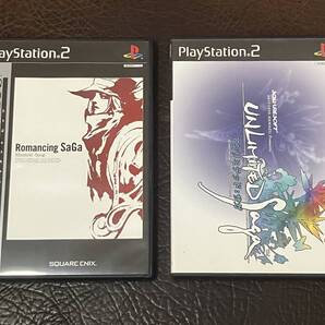 ★ 送料無料 PS2 RPG SaGa ★ ロマンシングサガ ミンストレルソング + アンリミテッド:サガ 動作確認済 説明書付き ★