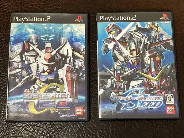 ★ 送料無料 PS2 シミュレーション ★ SDガンダム ジージェネレーション ネオ + SEED 動作確認済 付属品は写真参照 ★