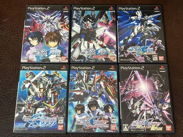 ★ 送料無料 PS2 ★ 機動戦士ガンダムSEED + SEED DESTINEY 全6本セット 動作確認済 説明書付き 付属品は写真参照 ★