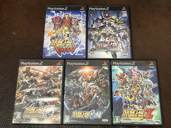 送料無料 PS2 シミュレーション スーパーロボット大戦 IMPACT Scramble Commander OG OG 外伝 Z 動作確認済 説明書付き 付属品は写真参照