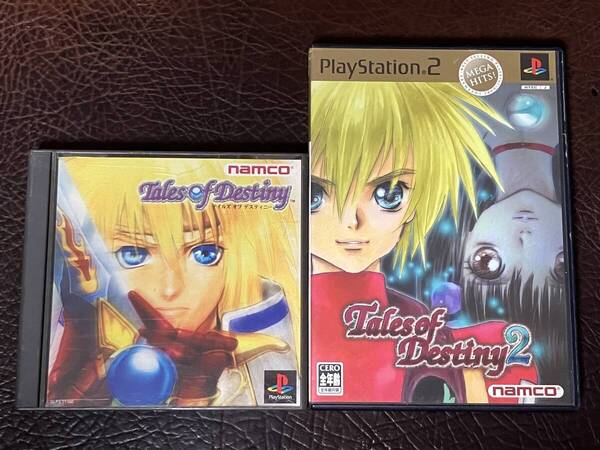 ★ 送料無料 PS1 PS2 RPG ★ テイルズ オブ ディスティニー 1 + 2 Tales of Destiny 動作確認済 説明書付き 付属品は写真参照 ★