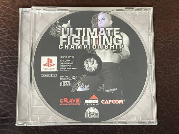 ★ 送料無料 PS1 格闘アクション ★ UFC アルティメットファイティング チャンピオンシップ 動作確認済 説明書無し ★