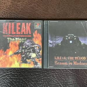 ★ 送料無料 PS1 シューティング ★ KILEAK The Blood 1 + 2 キリークザブラッド 動作確認済 説明書付き ★