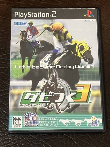 ★ 送料無料 PS2 競走馬育成シミュレーション ★ ダビつく 3 ダービー馬をつくろう! Let’s become Derby Owner! 動作確認済 説明書付き ★
